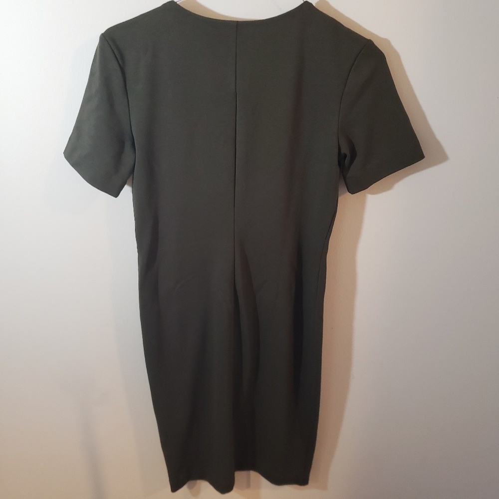 H&M Basic Olive Dress - image 3